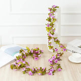 Popxstar spring decor 250CM Rose Artificial Flowers Christmas Garland for Home Room Wedding Decoration Spring Arch DIY Fake Plant Vine Autumn Garden