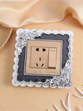 Popxstar New Resin Single and Double Light Switch Surround Socket Fingerboard Cover Switch Sticker Paper Home Decoration Wall Sticker1pcs