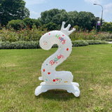 Popxstar 32inch White Balloons Birthday Number Balloons Outdoor Baby Shower Decoration for Kids Adult Standing Number Balloon