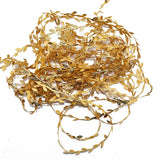 Popxstar 10Meters Gold Leaves Vine Artificial Silk Leaf Handmade Scrapbooking Craft Wreath Wedding Party Decor Fake Flower Rattan Garland