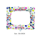 Popxstar 1PC Photo Frame Aluminum Film Birthday Party Decoration Balloon