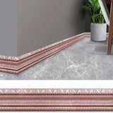 Popxstar 3D Foam Wall Edge Strip Stickers Self Adhesive Waterproof Baseboard Skirting Border Decor Wall Sticker Corner Waist Line 2.3m