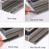 Popxstar 10M Door Window Sealing Strip Soundproof Brush Seal Weather Stripping Burlete Puerta Mousse Acoustique Windows Gap Foam Filler