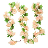 Popxstar 180cm Fake Ivy Wisteria Flowers Artificial Plant Vine Garland for Room Garden Decorations Wedding Arch Baby Shower Floral Decor