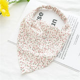 Popxstar Summer Vintage Print Flower Beach Bandana Hair Scarf Fashion Elastic Rubber Headbands for Women Girl Hair Accessories