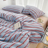 Popxstar Nordic Sling Bed 150 Bedding Sets Stripes Duvet Cover Set Quilt Cover Bed Sheet Quilt Sets Queen Size  Comforter Sets