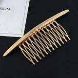 Popxstar Hair Side Combs French Hair Comb Straight Teeth Hair Clip Comb Twist Hair Comb Veil Comb Hair Accessories Jewelry