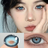 Popxstar NEW Eyes Contact Lenses 1pair Colored Contact Lens for Eye Blue Contact Lens Yearly Use Beauty Makeup Brown Eyes Lenses