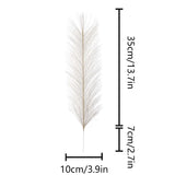 Popxstar 10/30Pcs Fluffy Pampas Grass Artificial Flowers Decoration for Wedding Boho Bouquet Party Home Vase Decor Fake Plant Reed Flower