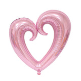 Popxstar 40 inches Giant Hook Heart Foil Balloons Engagement Wedding Decoration