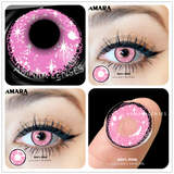 Popxstar Color Contact Lenses For Eyes 2pcs Anime Cosplay Colored Lenses Blue Crazy Halloween Lenses Contact Lens Beauty Makeup