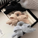 Popxstar Autumn and Winter Plush Bow Grab Clip  Wool Claw Clip Accesorios Para El Cabello  Крабик Для Волос  Hair Accessories for Women