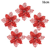 Popxstar 5Pcs Christmas Red Berry Articifial Flower Pine Cone Branch Christmas Tree Decorations Ornament Gift Packaging Home DIY Wreath