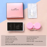 Popxstar Natural Color Contact Lenses for Eyes 2pcs GEM Series Colored Lens Blue Pink Contact Lens Yearly Cosmetic Contact Lens