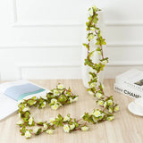 Popxstar spring decor 2.5m Artificial Flowers Rose Vine DIY Fake Plants Flower Spring Autumn Garden Arch Christmas Rattan Wedding Home Room Decoration