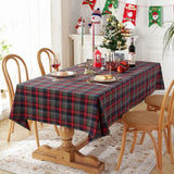 Popxstar tablescape ideas Christmas Tablecloth Green Plaid Photo Atmosphere Resort Home Textile New Year table cover for Family Gathering Restaurant