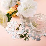 Popxstar 100pcs/lot 2cm Heart Acrylic Mirror Wall Sticker Round Square DIY Wall Mirror Sticker Dots Wall Decals Wedding Party Decor