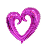 Popxstar 40 inches Giant Hook Heart Foil Balloons Engagement Wedding Decoration