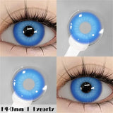 Popxstar New Fashion Color Contact Lenses for Eyes Anime Blue Eyes Contacts Lense Colorful Makeup Eyes Lenses Yearly 2pcs/pair