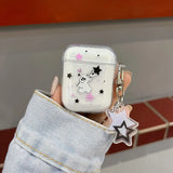 Popxstar Korea Cartoon Star Clear Case For Airpods Pro 2nd Soft Wireless Bluetooth Earphone Cases for airpods 2 1 3 Cute Shockproof Cover