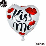 Popxstar Large Valentine's Day Red Rose Balloons Rose Flower Shape Foil Balloons Mother's Day Valentine's Day Gift Decorations Balloon