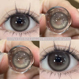 Popxstar 2PCS Myopia Colored Contact Circular Lenses Degree -0.00 to -8.00 Black Eyes Beauty Pupil Brown Makeup Lens