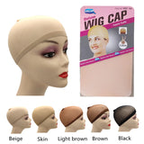 Popxstar 1/6/12bags Ventilated Nylon Mesh Nude Stocking Wig Cap Hairnets Stretchy Close End Super Extra Thin Skin Breathable Wig Cap