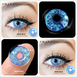 Popxstar Color Contact Lenses For Eyes 2pcs Anime Cosplay Colored Lenses Blue Crazy Halloween Lenses Contact Lens Beauty Makeup