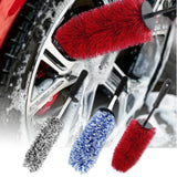 Popxstar Car Wheel Rim Tire Cleaning Brush 45cm Microfiber Car Wash Brush Non Scratch Car Detailing Washing Tool Soft Bristle CleanerCare