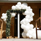 Popxstar 5/10/12inch Milky White Pearl Balloon Wedding Decoration Hawaiian Pearlescent White Balloons Garland Decor Birthday Party Toy