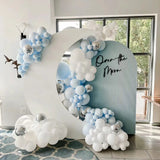 Popxstar Moon Star White Cloud Cutouts KT Board Baby Shower Boys Girls 1st Birthday Party Backdrops Background Photo Props Decorations