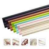 Popxstar 5M NBR Soft Wall Trim Lines Self-Adhesive Skirting Decor Strip Backsplash Tile Edge Anticollision Molding Line 3D Wall Sticker