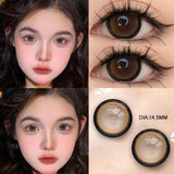 Popxstar 1Pair Colour Contacts Lenses Myopia Pink Rose Eye Lenses Beauty Pupil Blue Eyes Brown Lenses Makeup Free Shipping