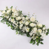 Popxstar 50/100cm DIY Wedding Flower Wall Decoration Arrangement Supplies Silk Peonies Rose Artificial Floral Row Decor Wed Arch Backdrop