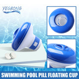 Popxstar Floating Swimming Pool Chlorine Tablet Automatic Dispenser Outdoor Pool Cleaning