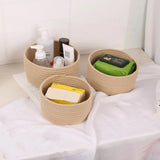 Popxstar Handmade Woven Cotton Rope Storage Basket Cosmetics Jewelry Desktop Storaging Keys Snacks Box Sundries Organizer