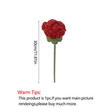 Popxstar 1pcs Knitting Flower Rose Bouquet Knit Flower Hand-Knitted Fake Flower Handmade Crochet Floral Wedding Party Home Decor Gifts