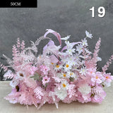 Popxstar 50Cm Diy Wedding Flower Wall Arrangement Supplies Silk Peonies Rose Artificial Floral Row Decor Marriage Iron Arch Backdrop Hot