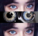 2Pcs/Pair Colored Contact Lenses Colorful Beauty Cosmetic Contacts Natural Color Lens Eye Contact Blue Lenses