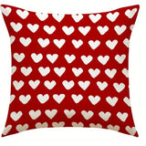 Popxstar Valentine's Day Decoration Pillowcase Romantic Sweet Home Room Decoration Love Pattern Printing Sofa Cushion Cover