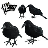 Popxstar Simulation Black Crow Halloween Black Crow Props Simulation Fake Bird Ghost Festival Halloween Decoration Scary Toys