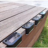 Popxstar 1/4/10/20pcs LED Solar Stair Light Waterproof Outdoor Garden Passage Courtyard Terrace Guardrail Step Light Landscape Light