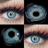 Natural Colored Contacts Lenses Brown 2pcs Contacts Beautful Pupils Color Contacts Yearly Makeup Cosmetic Contact Lens