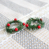 Popxstar 12pcs/set Christmas Napkin Rings Napkin Holder Rings For Holiday New Year Table Decoration Napkin Buckle Home Table Utensil