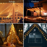 Popxstar 1.5-10m LED Crystal Ball Garland String Lights Indoor Decor Holiday Christmas Lamp 10/20/40/80 LED Fairy Lights Battery Operated