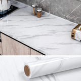 Popxstar Black Marble Kitchen Home Peel and Stick Wallpaper For CounterTable Desk Bathroom PVC Waterproof Self Adhesive Contact Paper