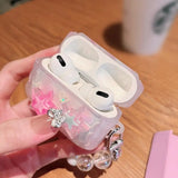 Popxstar Stars Wavy Silicone Soft Shockproof Bracelet Love ins Cute Wireless Bluetooth Earphone Case For Apple Airpods Pro 2nd 3 2 1 Capa