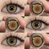 Popxstar Colored Contact Lenses 1pair Natural Eye Lens Blue Eye Lenses Brown Lenses Gray Pupils Yearly Cosmetic Green Contacts