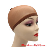 Popxstar 1/6/12bags Ventilated Nylon Mesh Nude Stocking Wig Cap Hairnets Stretchy Close End Super Extra Thin Skin Breathable Wig Cap