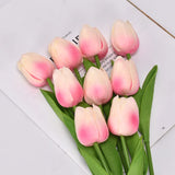 Popxstar spring decor 1/5Pcs Artificial Flowers PU Tulips Flower Bride Holding Bouquet Nordic Home Bedroom Office Party Wedding Decoration Fake Floral